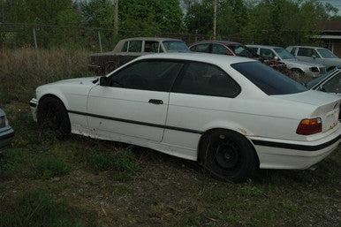 DISMANTLED BMW e36 325i coupe M50 6 Cyl 5 Speed manual 1995 white on blue #115 Euro All Parts