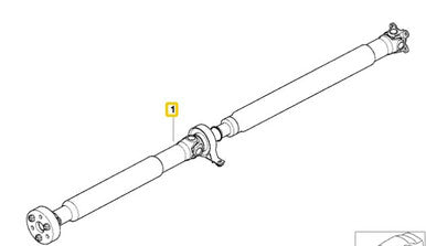 0) BMW OEM 1229554 A109 USED Automatic Driveshaft E46 M54 6 CYL 1995 To 2002 26111229554 Euro All Parts