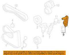 0) BMW OEM 11281726774 USED 528I 98 E39 BRACKET, BELT TENIONER 3 Series Euro All Parts