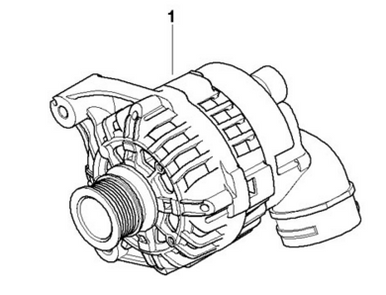 0) BMW OEM 12317541696 USED ALTERNATOR 150amp 530i '04 E60 Euro All Parts