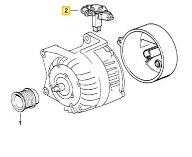 0) BMW OEM 12311713491 USED 740IL 98 E38 ALTERNATOR Euro All Parts