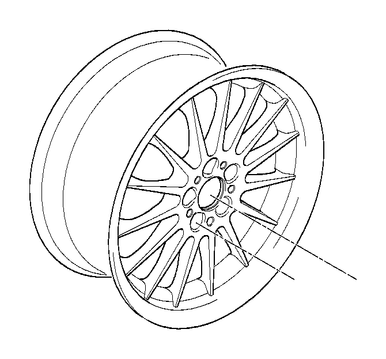0) BMW 1097185 RIM USED 17 IN BMW OEM 3 piece pt# 1097185 with tire E36 e39 1097185 Euro All Parts