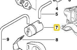 0) BMW OEM 11611312762 USED AIR CONTAINER 540I 95 E34 3 Series Euro All Parts