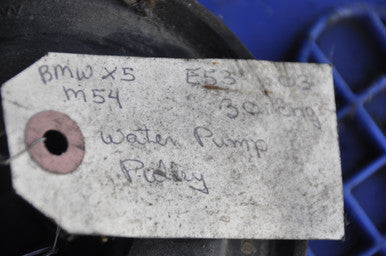 0) BMW OEM 11511436590 USED WATER PUMP PULLEY 323I 99 E46 6 cyl Euro All Parts