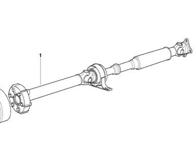 0) BMW OEM 1227612 USED Automatic Driveshaft E36 323I 325I 328i up to 1998 Euro All Parts