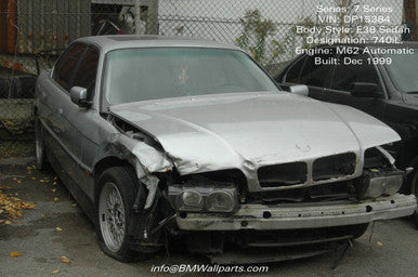 DISMANTLED - E38 DP15384 Sedan C BMW E38 740iL 7 Series Dec 1999 M62 V8 Auto DP15384